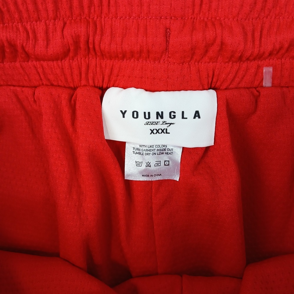YoungLA XXXL Mens Shorts Mesh Basketball Logo Pockets 34x6 36x6 - Picture 5 of 9